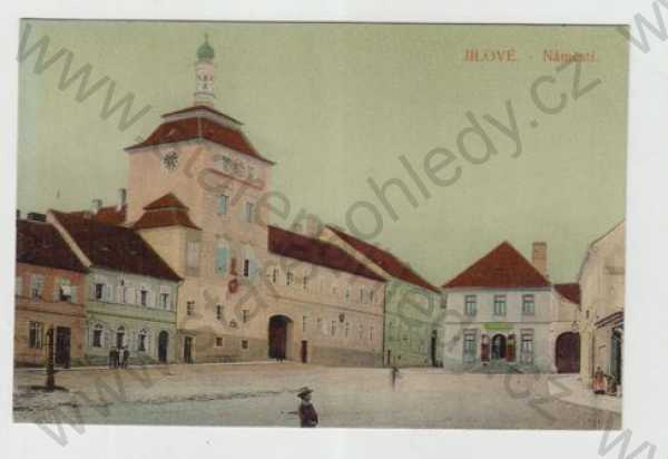  - Jílové (Praha - západ), náměstí, kolorovaná