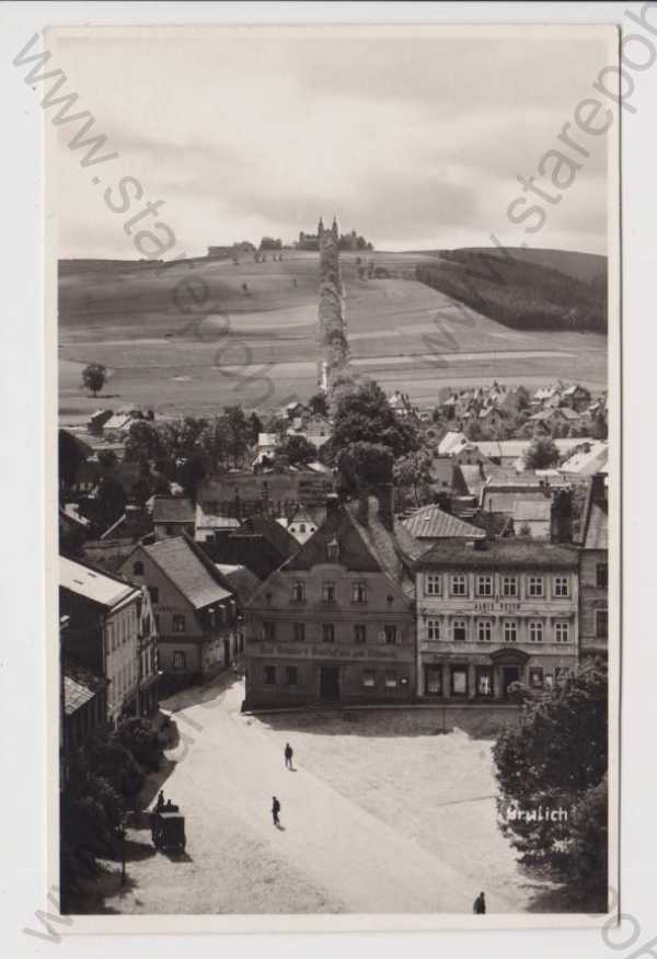  - Králíky (Grulich) - náměstí, celkový pohled, Hora Matky Boží, foto Walter