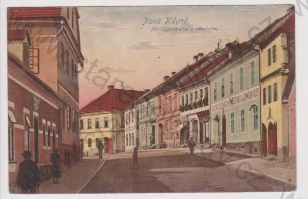  - Nová Kdyně - Herštýnská ulice, náměstí, kolorovaná