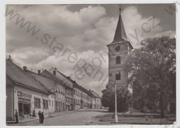  - Černovice (Pelhřimov), náměstí, kostel