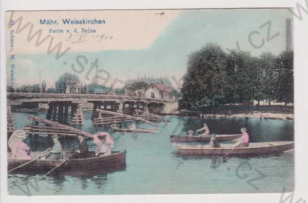  - Hranice (Mährisch Weisskirchen) - Bečva, loďky, most