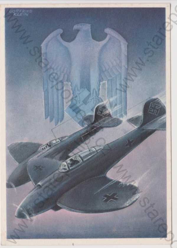 - Die deutsche Wehrmacht - letectvo, orlice, velký formát, koláž