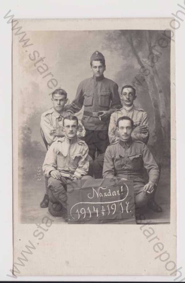  - Vojenství - skupinové foto 1914-1917, foto Bichler