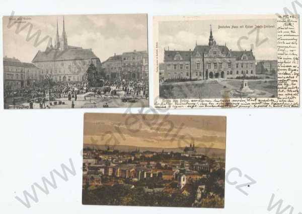  - 3x Brno, celkový pohled, náměstí