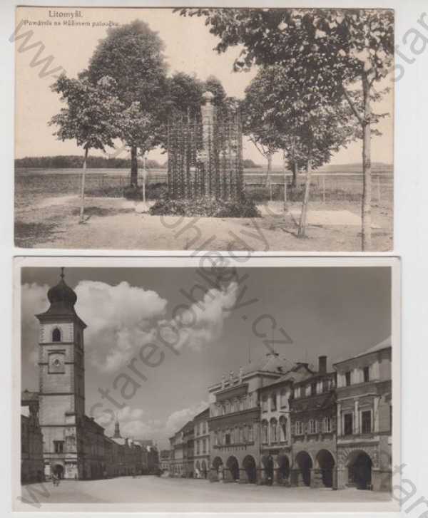  - 2x Litomyšl (Svitavy), památník, náměstí