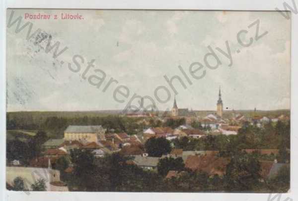  - Litovel (Olomouc), celkový pohled, kolorovaná