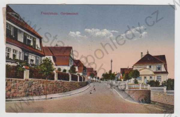  - Trutnov (Trautenau), pohled ulicí, kolorovaná