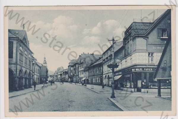  - Vrchlabí (Hohenelbe) - Hlavní ulice, obchody