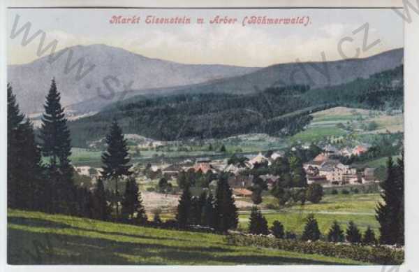  - Železná Ruda (Eisenstein) - Klatovy, celkový pohled, kolorovaná, foto J.Seidel