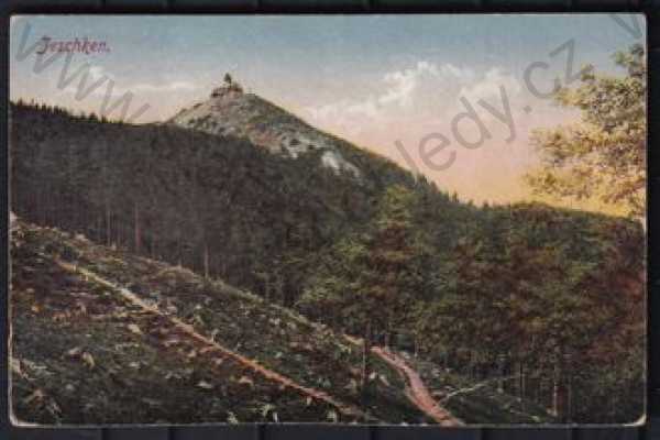  - Liberec, Ještěd (Jeschken), barevná, celkový pohled