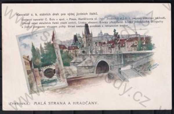  - Praha, barevná, DA, Čertovka, Malá Strana, Hradčany, Karlův most