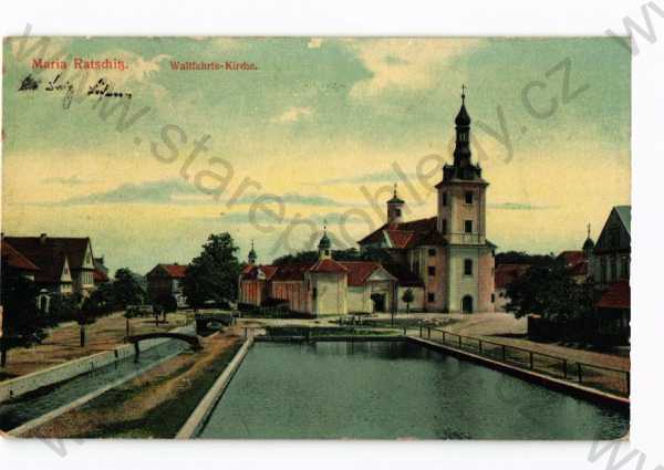  - Mariánské Radčice, Most, částečný záběr města, kostel