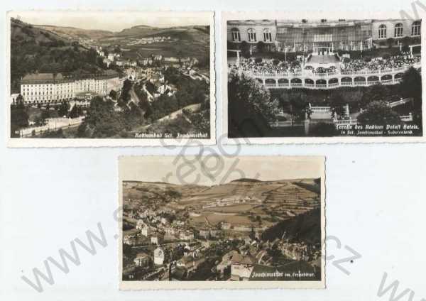  - 3x Jáchymov, Karlovy Vary, celkový pohled, hotel