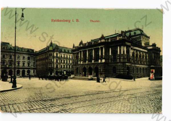 - Liberec, částečný záběr města, divadlo
