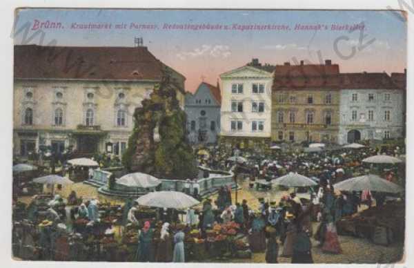  - Brno (Brünn), náměstí, trh, kolorovaná