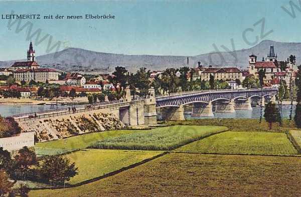  - Litoměřice - Leitmeritz, most, kolorovaná