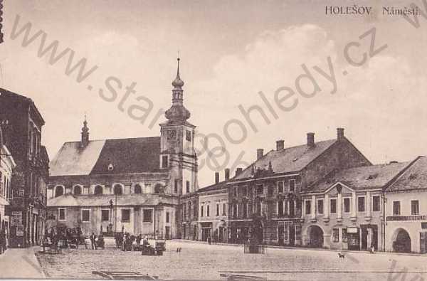  - Holešov (Kroměříž), náměstí, kostel