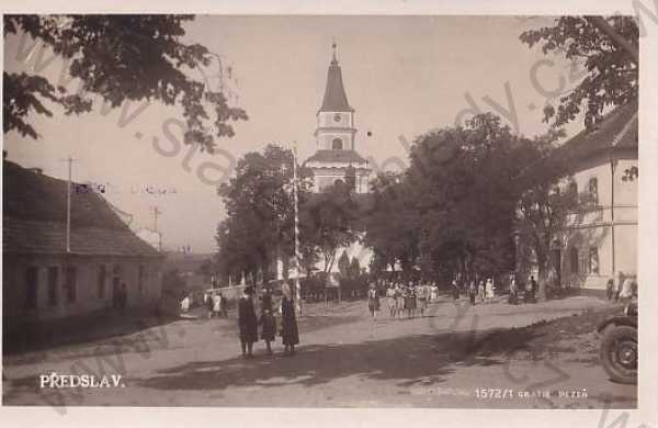  - Předslav (Klatovy) kostel, náves