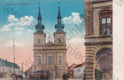  - Kadaň (Chomutov), kostel, kolorovaná