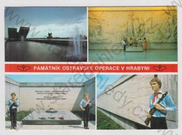  - Hrabyně (Opava), více záběrů, památník, Ostravská operace