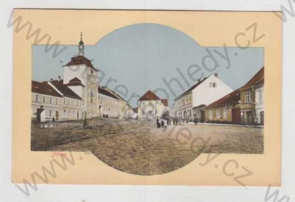  - Jílové (Praha - západ), náměstí, kolorovaná