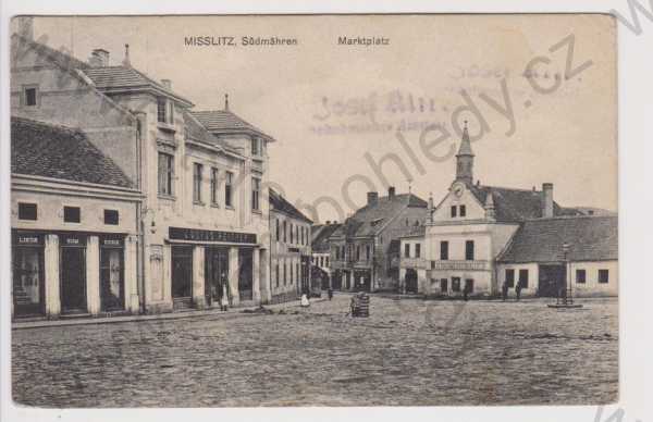  - Miroslav - náměstí, obchody, radnice