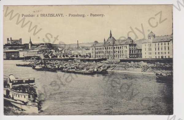  - Slovensko - Bratislava - nábřeží, parník