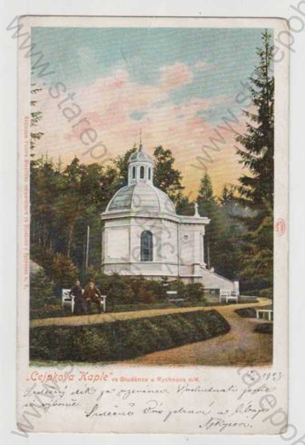  - Studánka (Rychnov nad Kněžnou), kaple, kolorovaná, DA