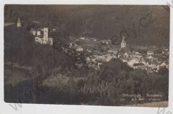  - Rožmberk (Rosenberg) - Český Krumlov, hrad, celkový pohled