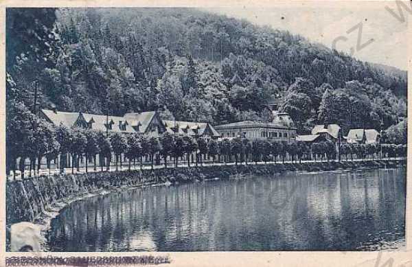  - Lázně Kyselka, Karlovy Vary, řeka, celkový pohled