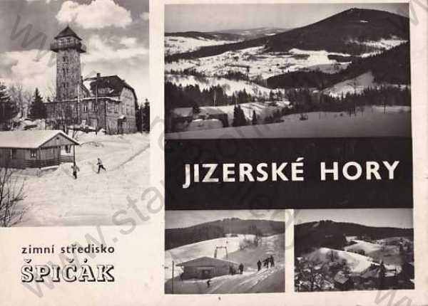  - Tanvaldský Špičák, Jizerské hory, Jablonec nad Nisou, více záběrů, hory, zimní středisko