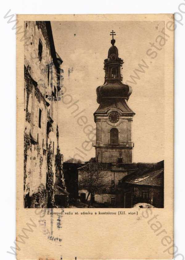  - Banská Štiavnica, zámek, zvonice, věž, kostnice