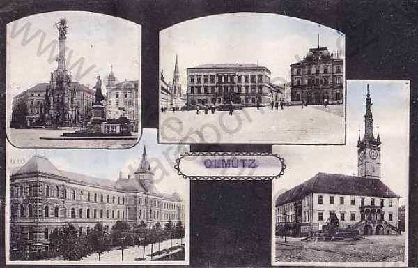  - Olomouc, náměstí, kostel, radnice, barevná