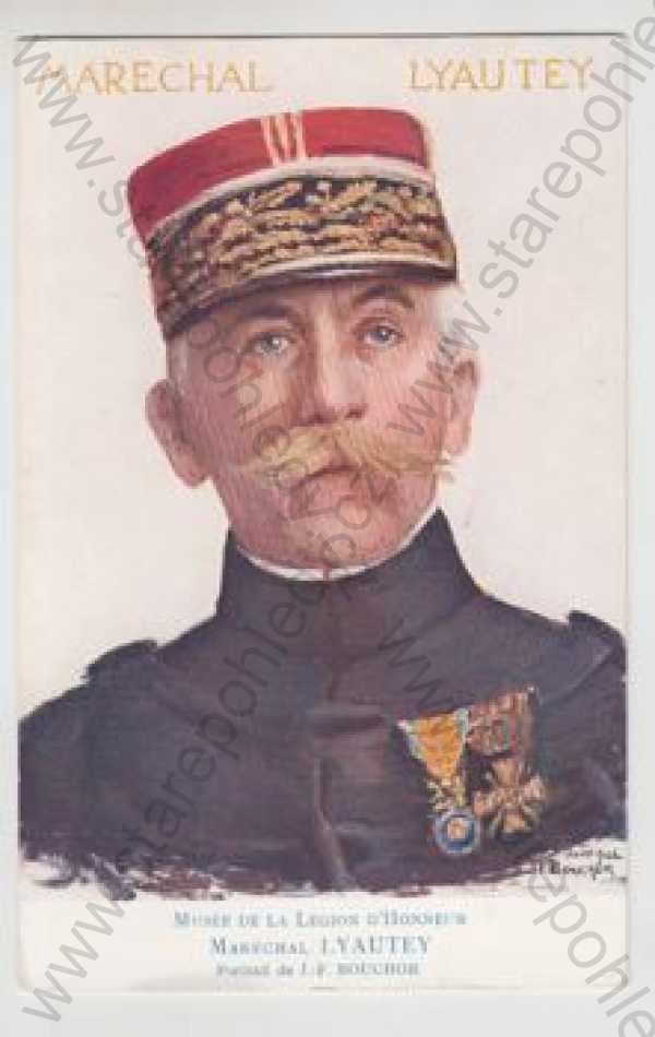  - Vojáci, MAréchal Lyautey, uniforma, kolorovaná, není pohlednice