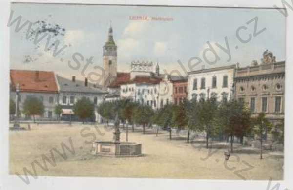  - Lipník nad Bečvou (Leipnik) - Přerov, náměstí, kolorovaná