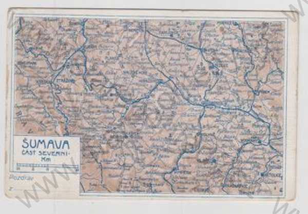  - Šumava (Klatovy), mapa