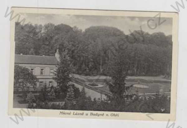  - Mšené Lázně (Litoměřice), park, zámek, Budyně nad Ohří