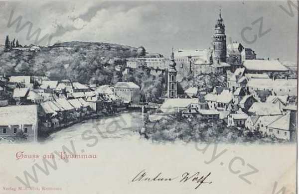  - Český Krumlov, Krummau, celkový pohled, zámek, DA