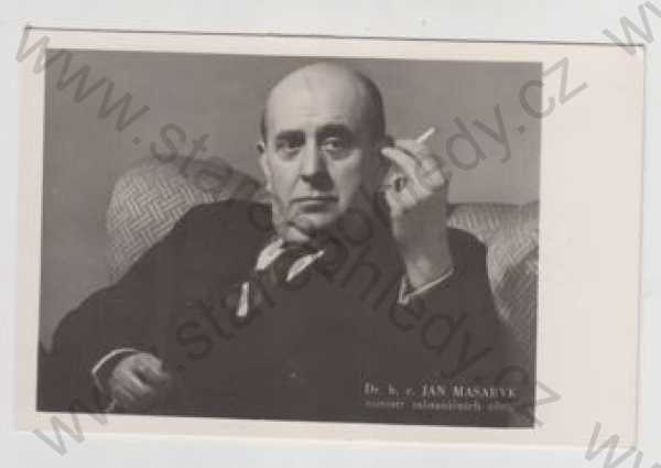  - Jan Masaryk, portrét, cigareta