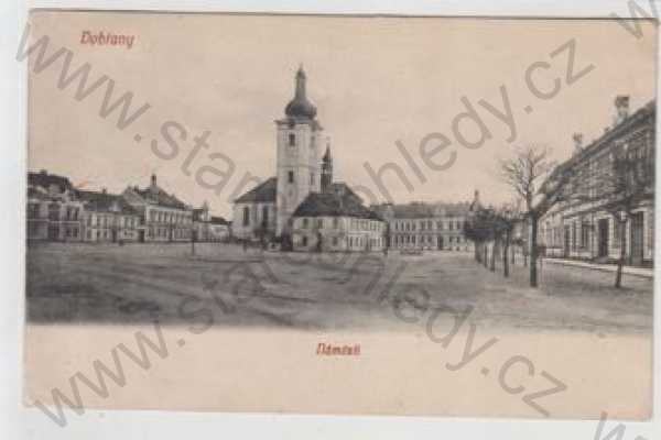  - Dobřany (Plzeň - jih), náměstí, kostel