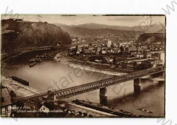  - Ústí nad Labem, částečný záběr města, most
