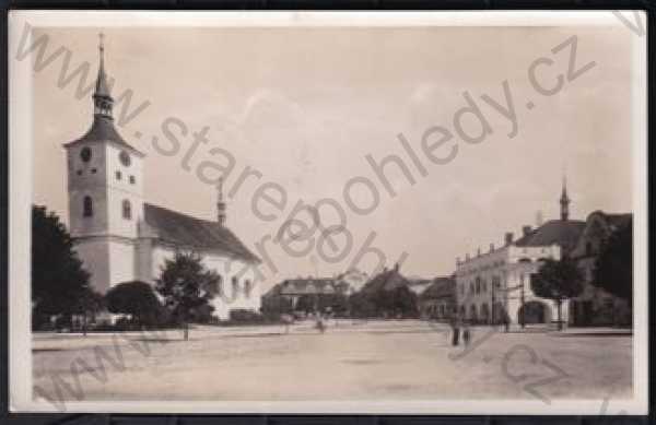  - Lázně Bohdaneč (Pardubice), náměstí, kostel, Grafo Čuda Holice