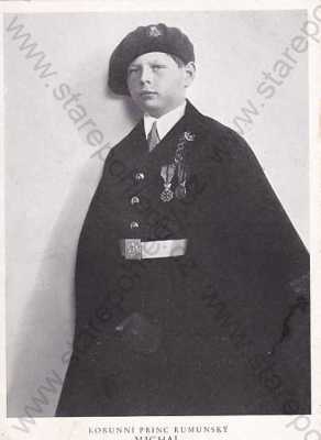  - Osobnosti, Šlechtici, Korunní princ rumunský, Michal, velkovévoda z Alba Julia, uniforma