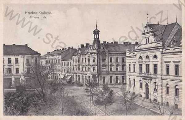  - Hradec Králové, Jiříkova třída, ulice, domy