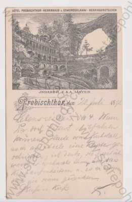  - Pravčická brána, Vorläufer 1891, DA