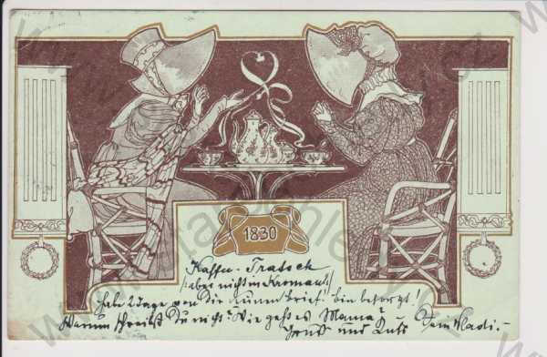  - Umělecké - dámy u čaje 1830, DA