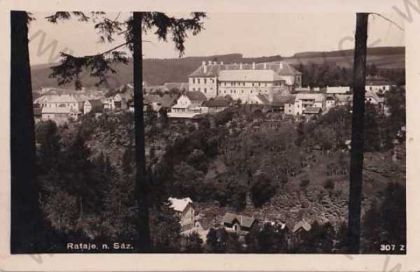  - Rataje nad Sázavou, Kutná Hora, celkový pohled, zámek