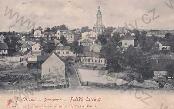  - Polská Ostrava, Ostrava, celkový pohled, kostel