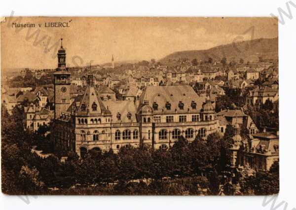  - Liberec, částečný záběr města, muzeum