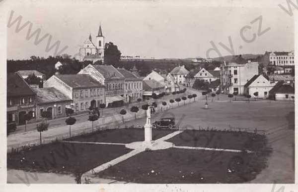  - Letovice, Blansko, náměstí, kostel